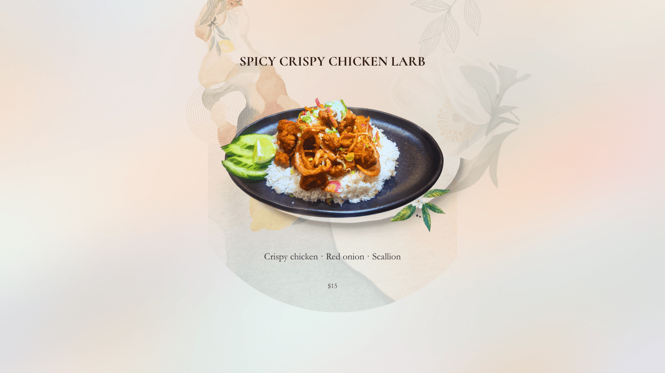 Spicy Crispy Chicken Larb